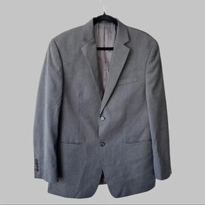 Michael Kors Pure Wool Pinstriped  Blazer in Grey